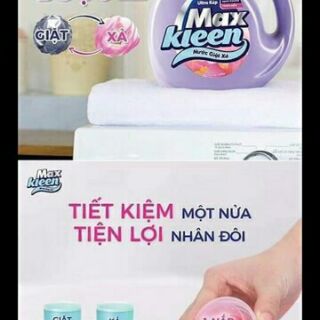 (Tiết kiệm hơn) Túi nước giặt Maxkleen 2.4kg