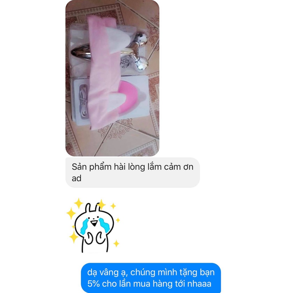 [SẴN] Máy rửa mặt MILAKA Tặng kèm thanh lăn mặt và tai thỏ (có feedback ảnh thật) | BigBuy360 - bigbuy360.vn