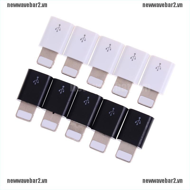 Bộ 1 / 5 / 10 Dây Cáp Sạc Chuyển Đổi Từ Micro Usb Sang Ios Dành Cho Điện Thoại