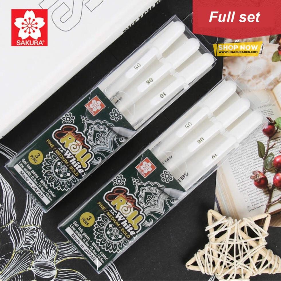 Bút Trắng Gelly Roll Sakura Full Nét