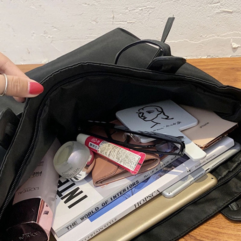 Túi Xách Đeo Vai Sức Chứa Lớn Bằng nylon Thời Trang Phong Cách Âu Mỹ Cổ Điển