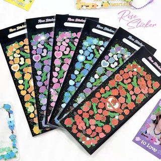 Rose Series Sticker 🌹Sticker hình dán Hoa Hồng hàn quốc trang trí sổ tay
