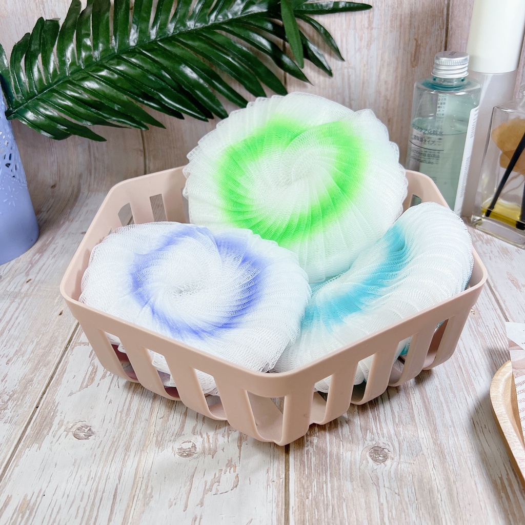 Bông Tắm Lưới Dẹp Mềm Mại Xinh Xắn Tiện Lợi