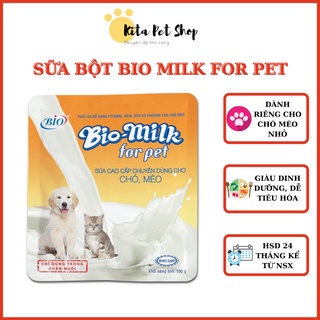 Sữa bột bio milk for pet bio 100g dành riêng cho chó mèo