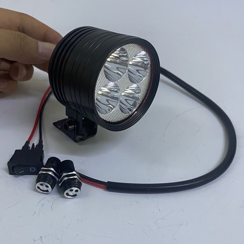 Đèn Led trợ sáng L4 ngắn 3 chế độ.Full phụ kiện,bảo hành 1 năm