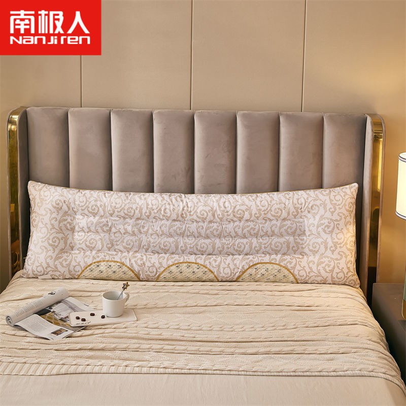 lõi gối đôi Nam Cực cộng với gối dài cộng với áo gối đôi dài bộ khăn trải giường đôi tình nhân kiều mạch gối khách sạn