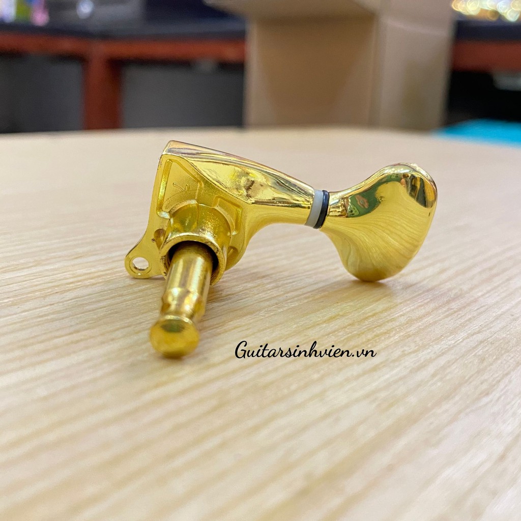 Khóa đàn guitar acoustic màu vàng cao cấp