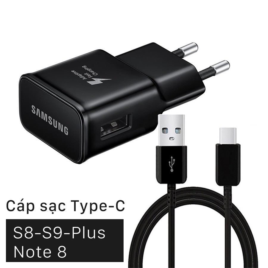 (SẠC NHANH) Bộ sạc nhanh Fast Charge Samsung Galaxy S8 Plus 2018.