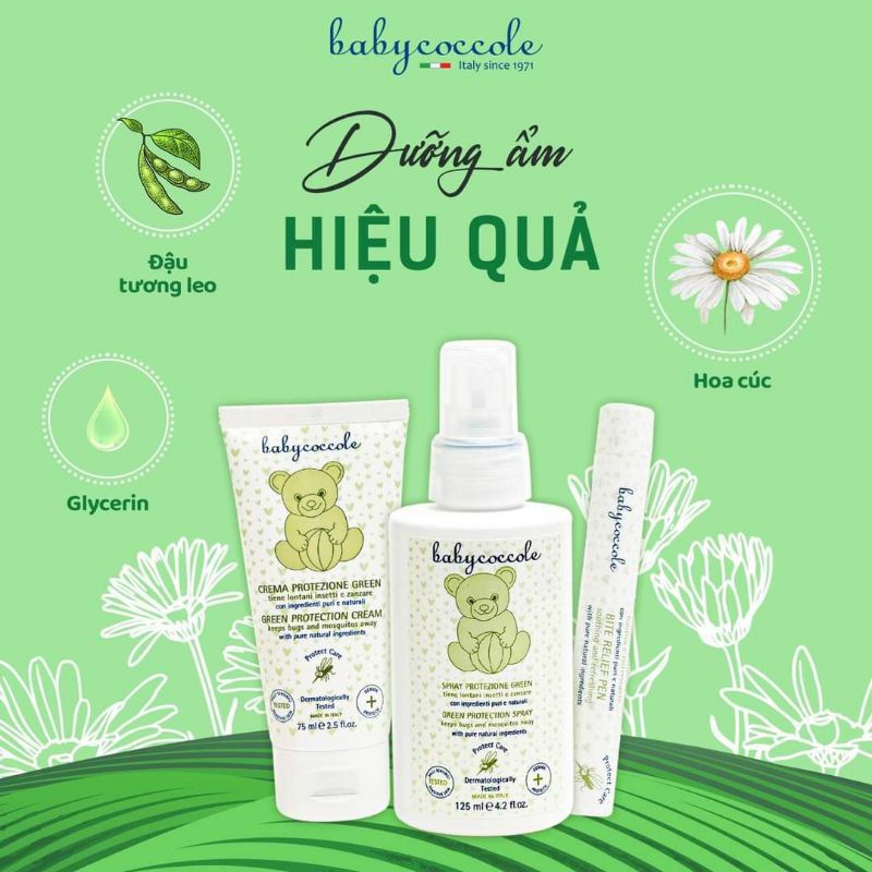 Xịt/Kem bôi chống muỗi và Bút lăn Babycoccole