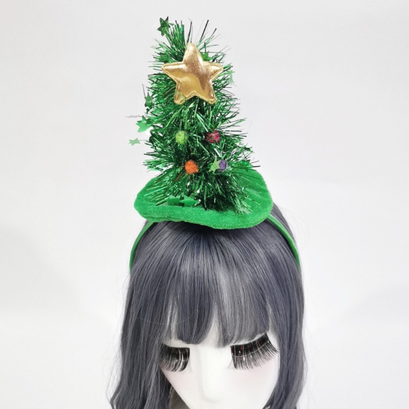 Flgo Băng Đô Cài Tóc Hình Cây Thông Giáng Sinh Lấp Lánh