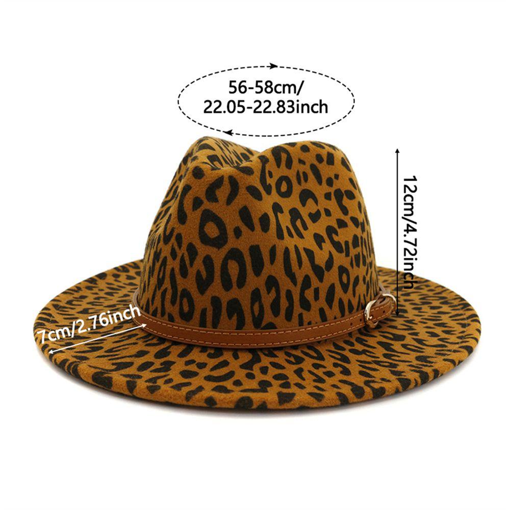 EUTUS Mũ Fedora Len Rộng Vành Thời Trang