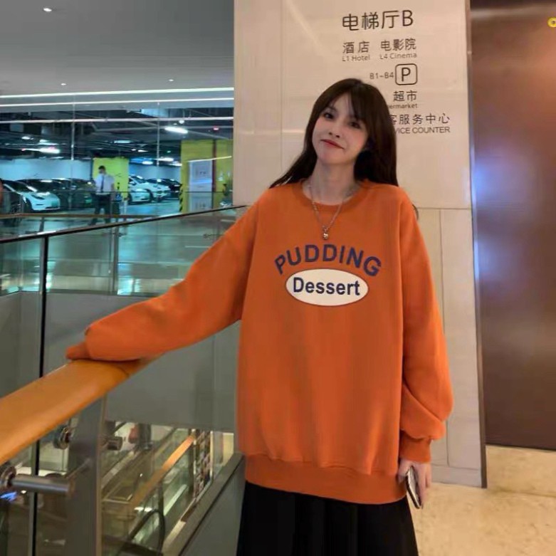 Áo Nỉ Bông Thu Đông Dài Tay Unisex Nam Nữ, Áo Sweater Đẹp Form To Mặc Cặp Đôi Nam Nữ Hàng Quảng Châu Đẹp