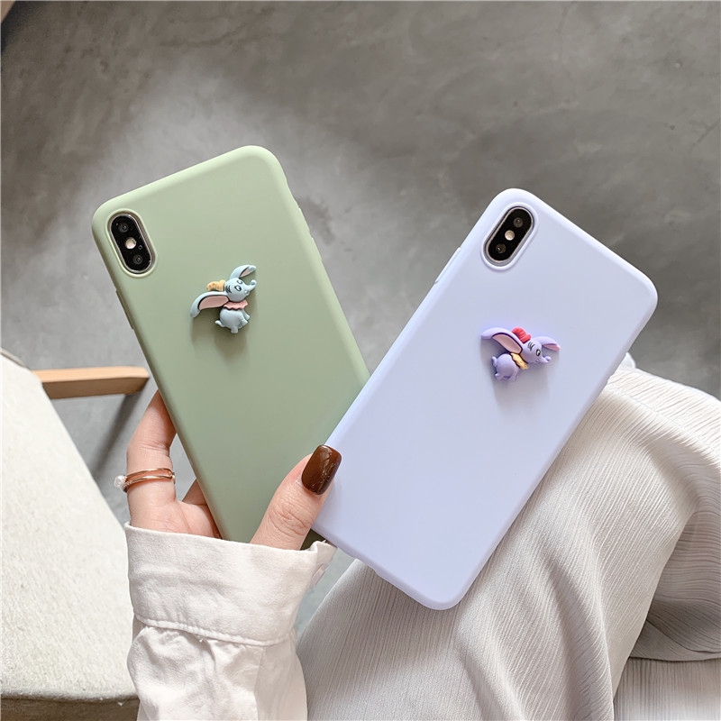 Ốp Lưng Tpu Mềm In Hình Voi Dumbo 3d Cho Xiaomi Redmi 9A 9 Note 9 9S 5 7 8 Pro Note 5A Prime 10 Pro