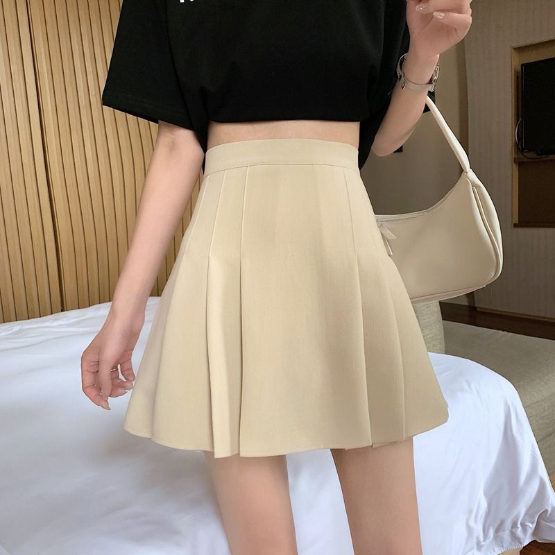 Chân váy ngắn màu trơn thời trang M1Y9U2Z5N6 cho nữ