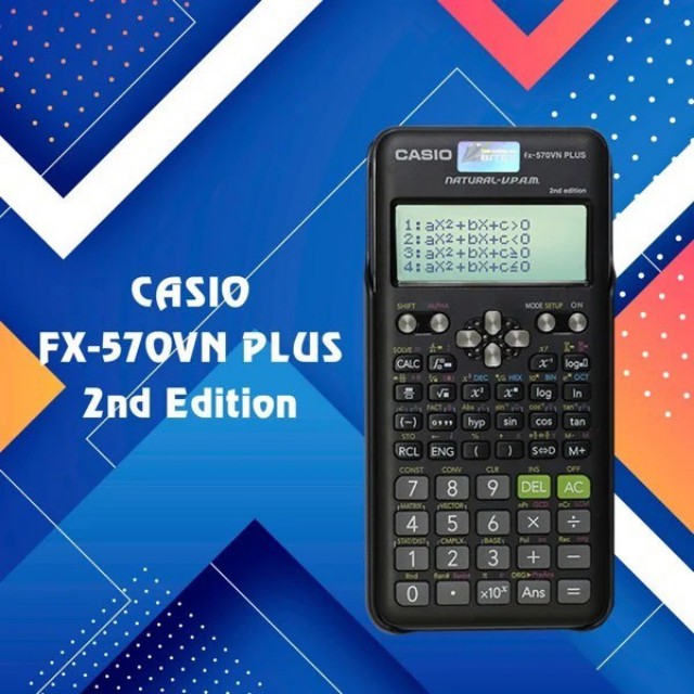 Máy Tính Casio FX 570VN Plus Bitex -  Chính Hãng Bảo Hành  7 Năm- Máy Tính Nhập Khẩu Thái Lan