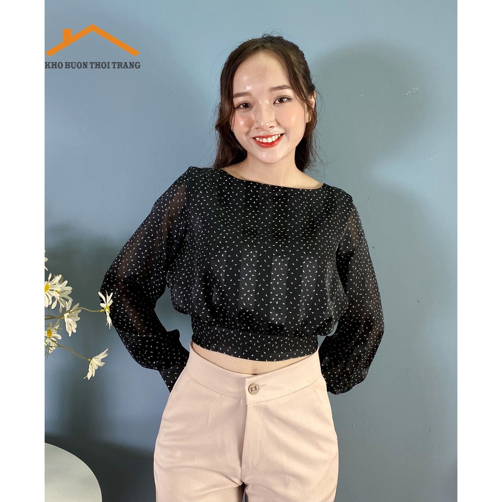 [Mã WASTUP giảm 10% tối đa 30K đơn 99K] [Mặc Là Xinh] Áo croptop Buộc Nơ Sau Voan Lụa | BigBuy360 - bigbuy360.vn
