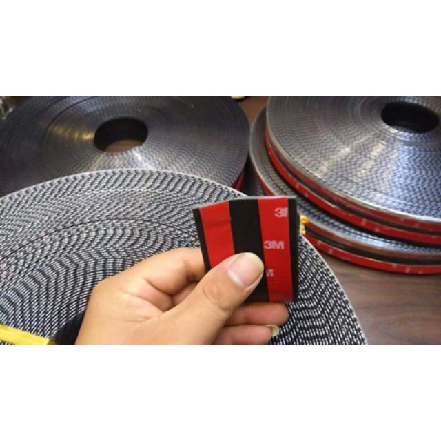 Nẹp cacbon trang trí chống trầy xước xe ô tô, Nẹp carbon xe hơi Bản rộng 5cm và 7cm- Hàng đẹp