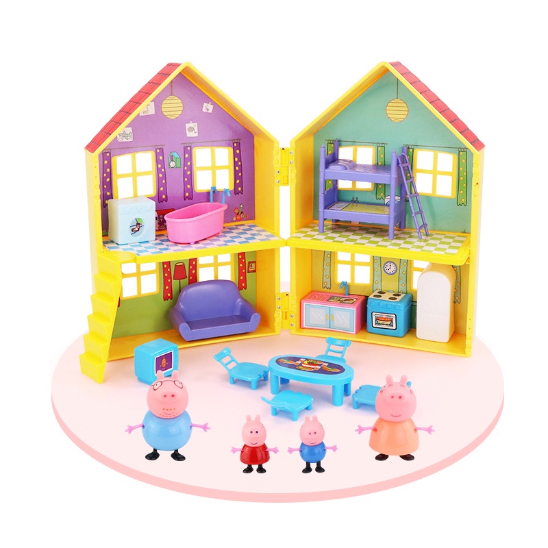 Đồ Chơi Mô Hình Gia Đình Heo Peppa Dễ Thương Sang Trọng Cho Trẻ Em