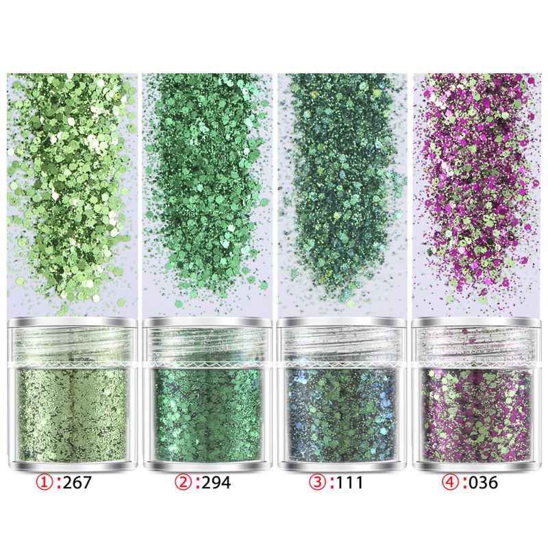 Set 4 Lọ Kim Tuyến Trang Trí Móng Tay Diy Chuyên Dụng