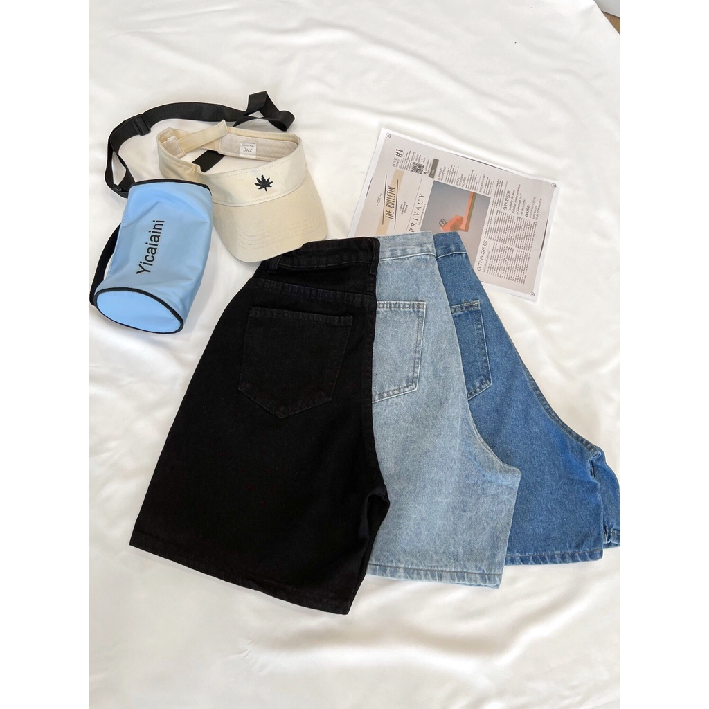 Quần short jeans lửng MINA phong cách Uzzlang OH002 | BigBuy360 - bigbuy360.vn