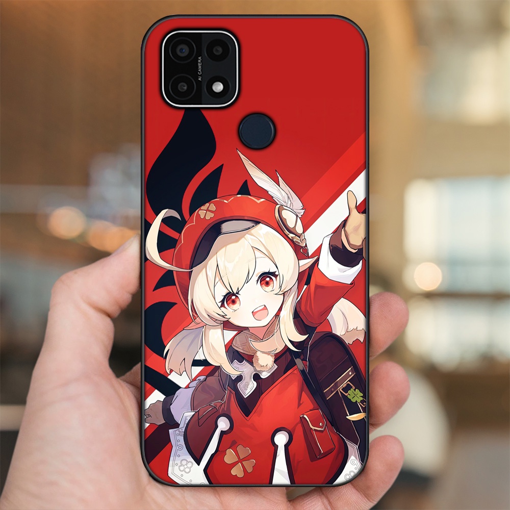Ốp lưng Oppo A15, A15s viền đen in hình Klee Genshin Impact