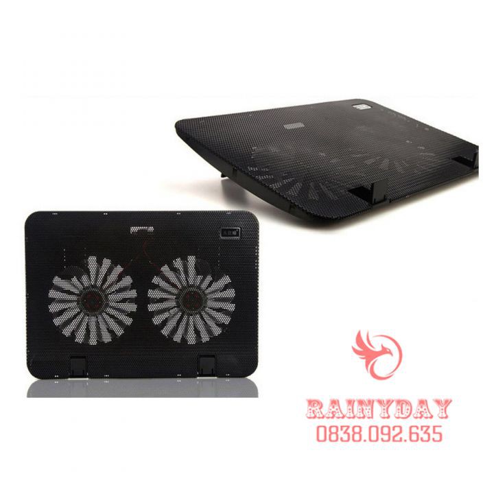 Đế tản nhiệt Laptop Cooling Pad N99 - 2 quạt, laptop 13-17''