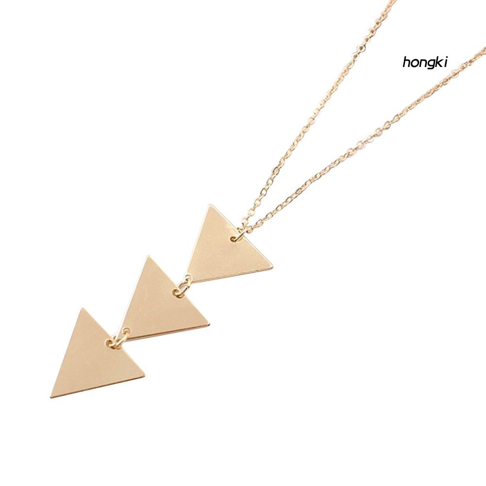 vòng cổ Hợp Kim Mặt Hình Tam Giác Thời Trang Dành Cho Nữ