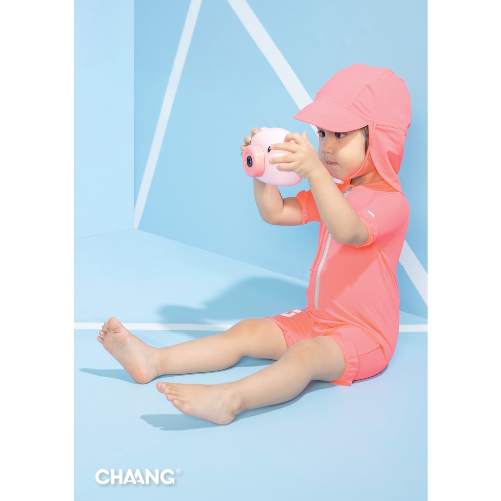 [CHAANG] Mũ bơi chống nắng chaang hồng cho bé yêu