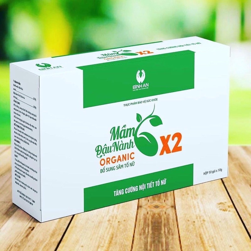 Mầm đậu nành ORGANIC X2 LinhSpa [50 GÓI]