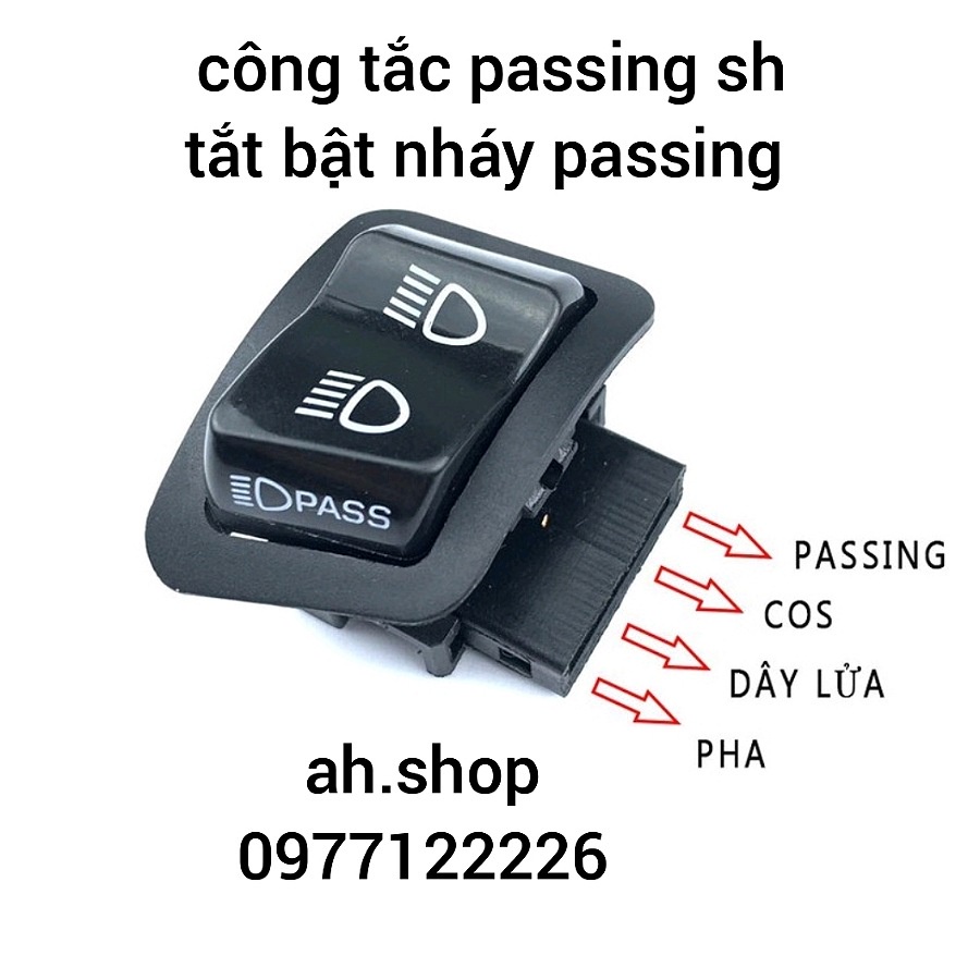 công tắc passing dùng cho các dòng xe phù hợp chân cắm SH