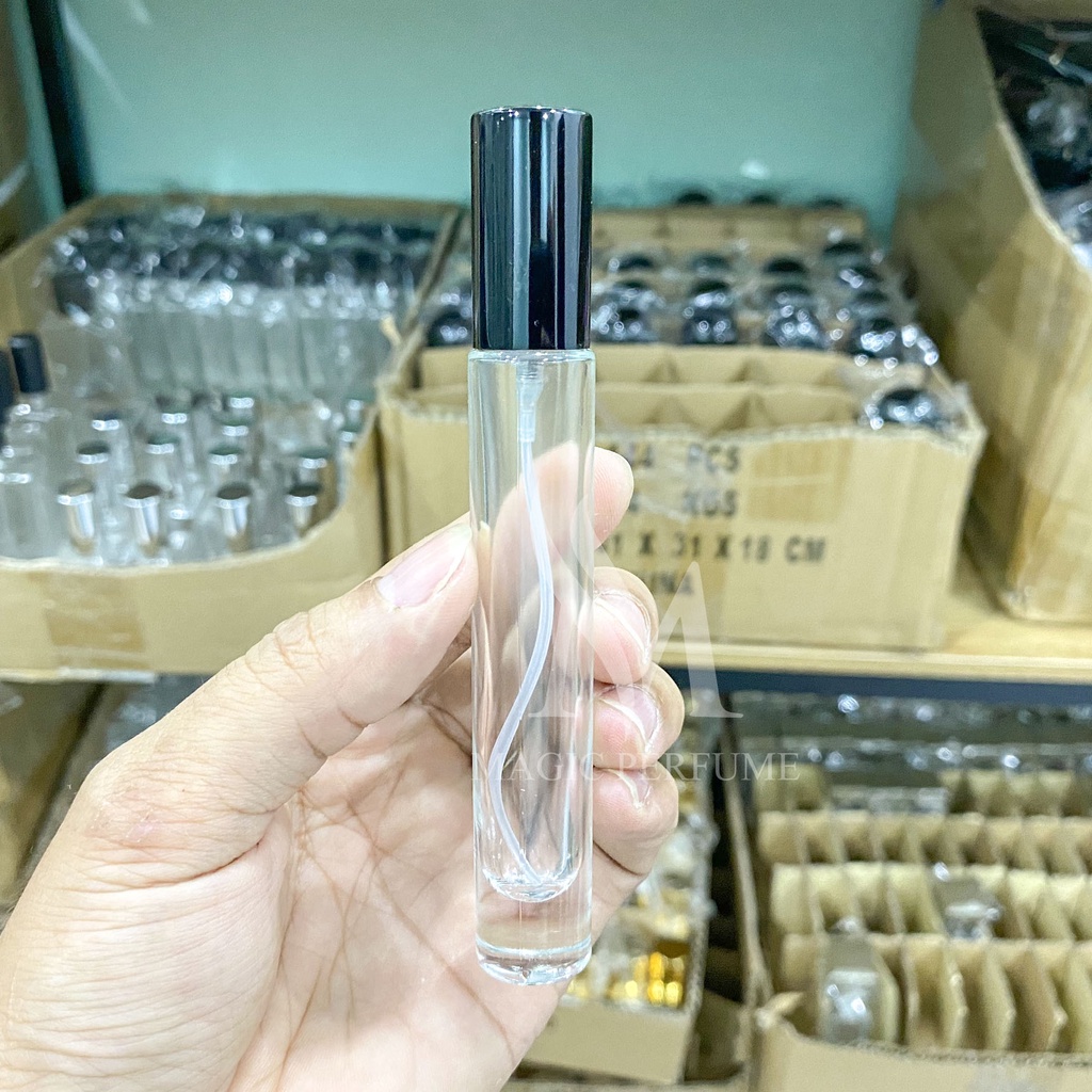 Combo 50-100 chai lọ chiết nước hoa thủy tinh vuông , tròn loại đẹp dugn tích 10ml dạng phun sương