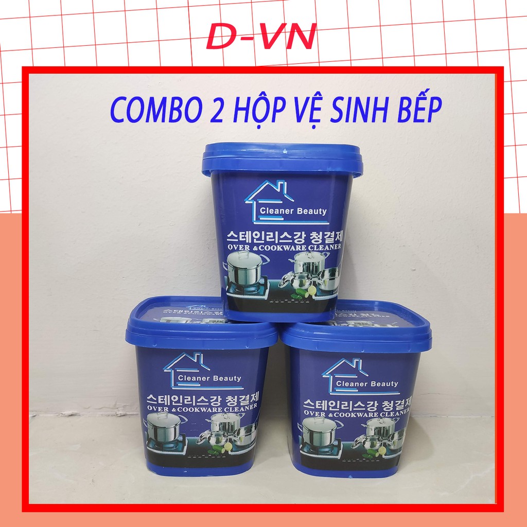 2 Bột Tẩy Xoong Nồi - Kem tẩy bếp Hàn Quốc - Tẩy trắng nồi, chảo, sàn nhà tắm, bếp Nhập khẩu