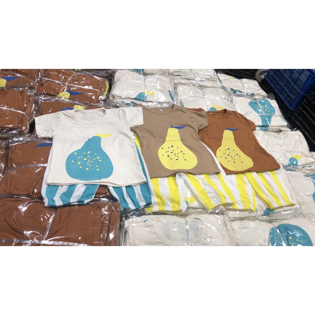 Đồ bộ bé trai và đồ bộ bé gái AM878 - đồ bộ cho bé trai và bé gái in hình quả dưa TTR233