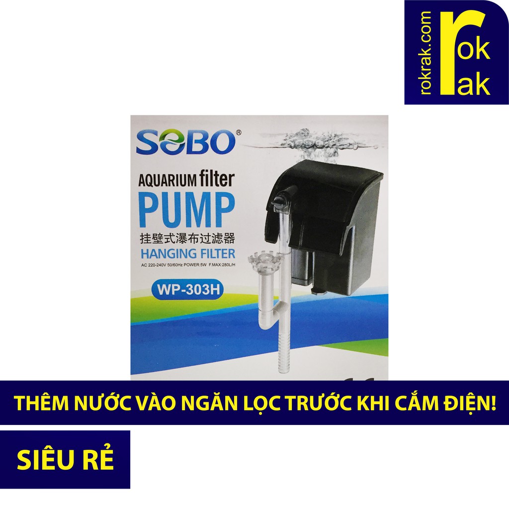 Máy Lọc thác cho bể cá mini Sobo WP-303H