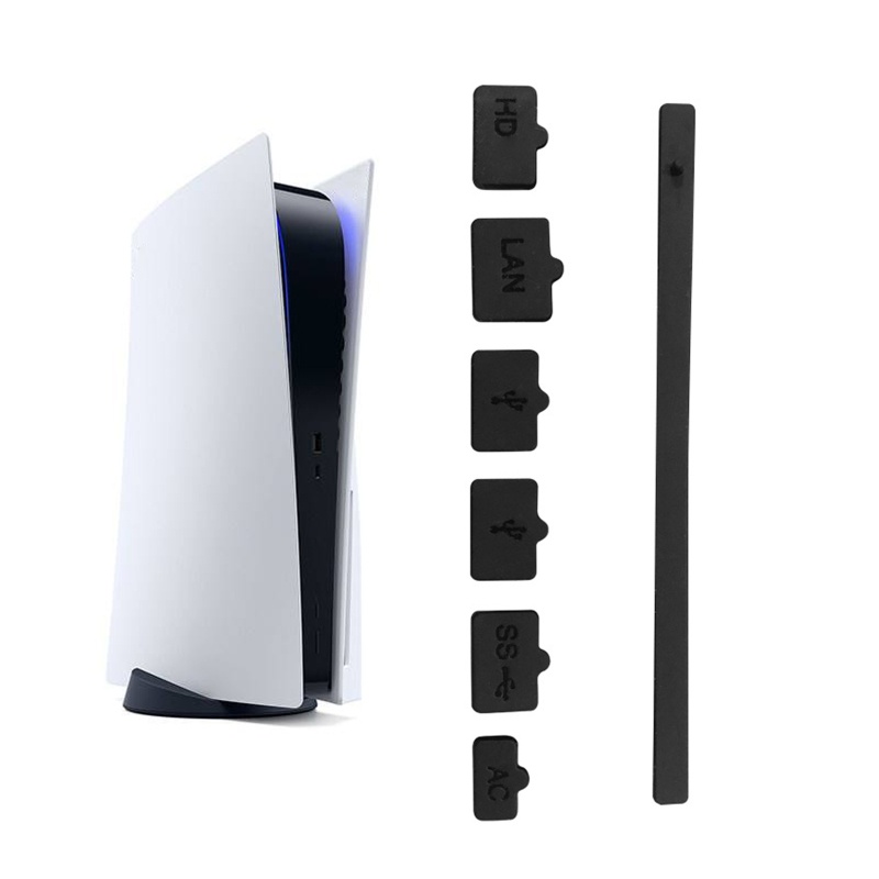 Bộ 7 Nút Bịt Bằng Silicone Chống Bụi Cho Cổng USB RJ45 PS5