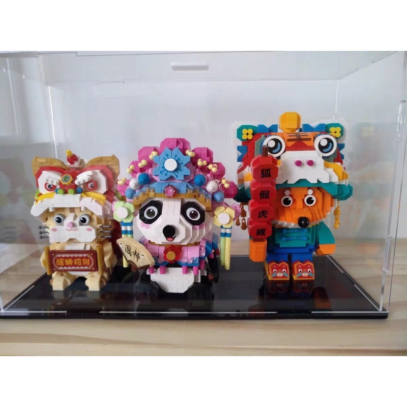 Lego LOZ ghép hình thú và cửa hàng  ngộ nghĩnh