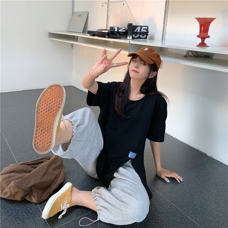 Áo thun SUXI tay ngắn cổ tròn dáng rộng thiết kế mới phong cách Hàn Quốc thời trang mùa hè cho nữ