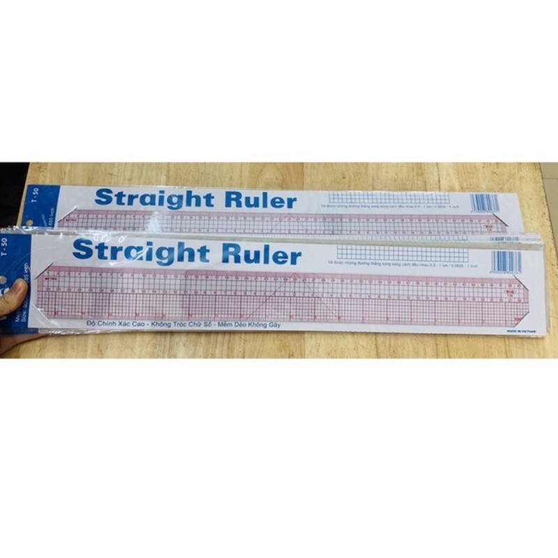 Thước nhựa dẻo vẽ kỹ thuật 50cm