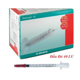 [Shop Q.10-giao hàng nhanh 30 phút - đặt nowship]Kim Tiểu Đường 1cc Insulin Bbraun (Hộp/100cái) / Bơm tiêm 1 ml