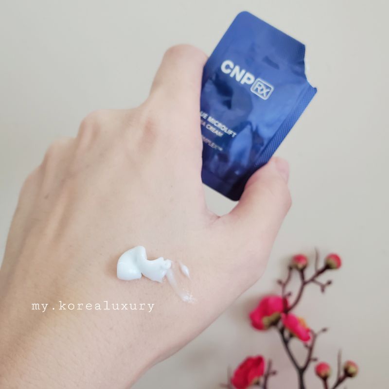 Gói kem cấp nước phục hồi da CNP Rx Blue Microlift Hydra Cream