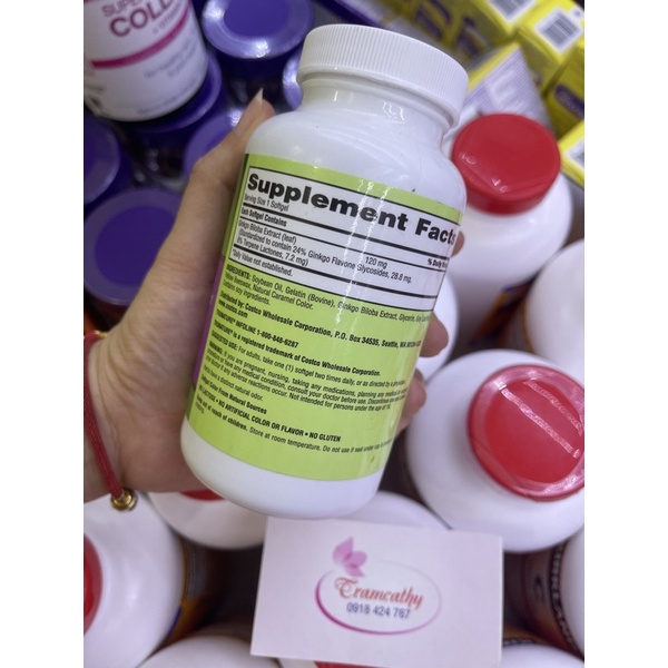 Viên ginkgo hỗ trợ trí nhớ 340v mẫu mới