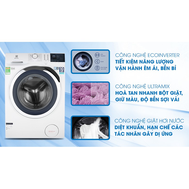 Máy giặt 10kg Electrolux lồng ngang EWF1024BDWA