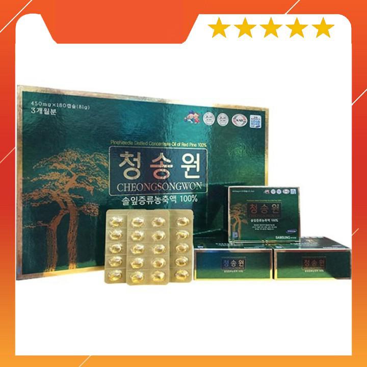 [DATE MỚI] Tinh Dầu Thông Đỏ CHEONGSONGWON Hàn Quốc, Hộp 180 Viên | BigBuy360 - bigbuy360.vn