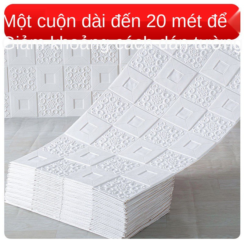 The wallpaper adhesive 3 d wall stickers waterproof web celebrity bubble brick setting metope adornment bedroom warmth