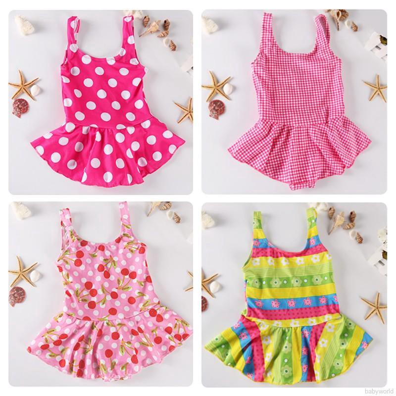 Đồ bơi một mảnh thiết kế đơn giản màu sắc ngẫu nhiên cho bé