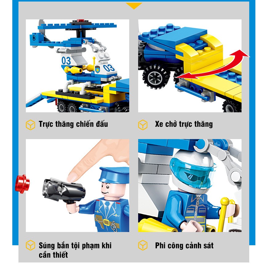 Lego City Swat - Đồ Chơi Lắp Ráp Xe Cảnh Sát Truy Bắt Tội Phạm Đua Xe Nguy Hiểm Cho Bé- 178+ - BabyBoo