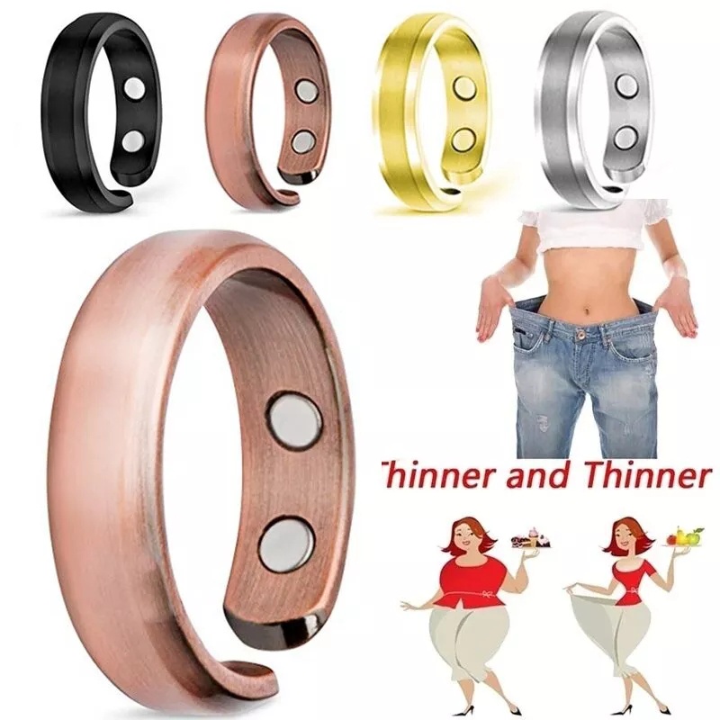 Nhẫn Nam Châm Thiết Kế Đơn Giản Giúp Giảm Cân Thời Trang Cho Nam Và Nữ