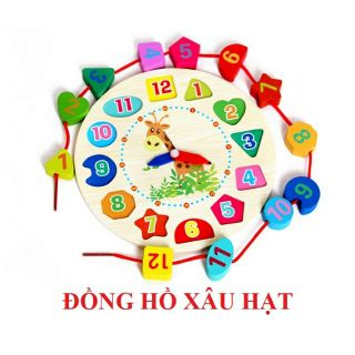 ĐỒNG HỒ-XÂU HẠT GỖ