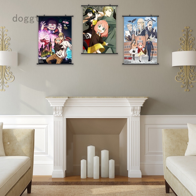 Poster Dán Tường Trang Trí In Hình Nhân Vật Anime Spy X Family Phong Cách Vintage