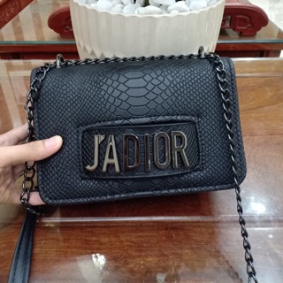 Túi xách jadior da rắn full đen